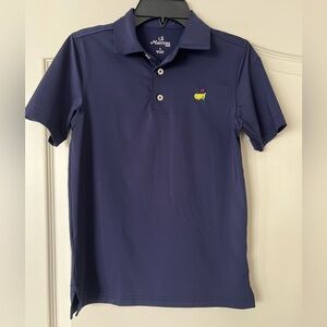 BOYS size S Masters Navy Polo Shirt